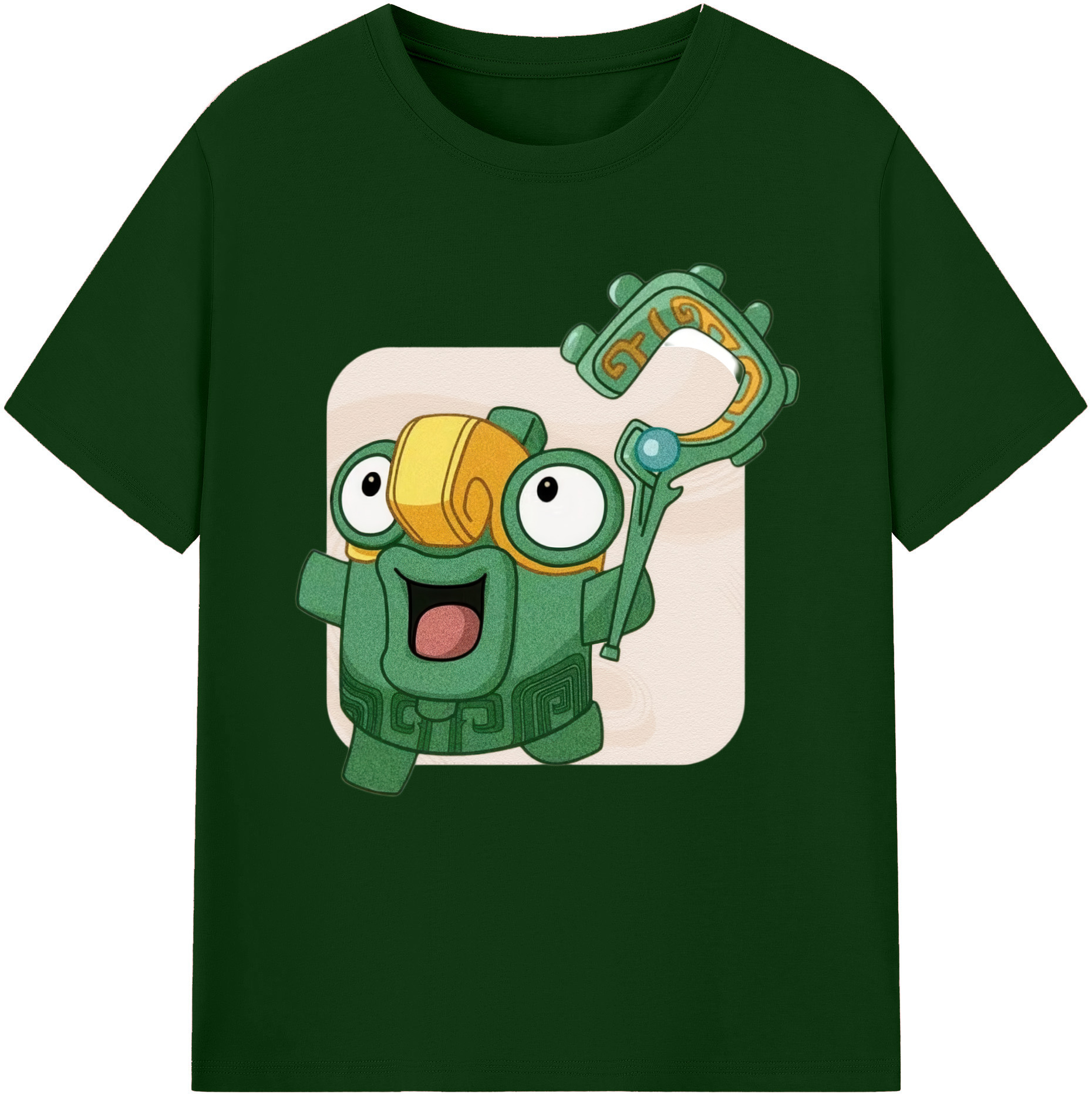（画像用） Ne Zha 2 ナタ 魔童の大暴れ 綿100％半袖Tシャツ（フロントプリント）